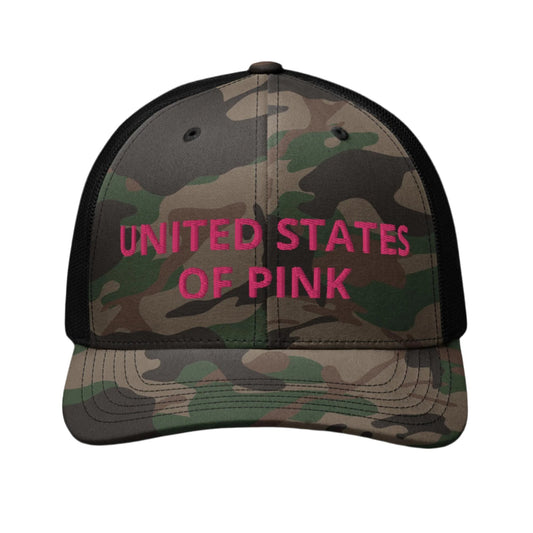 Camouflage trucker hat