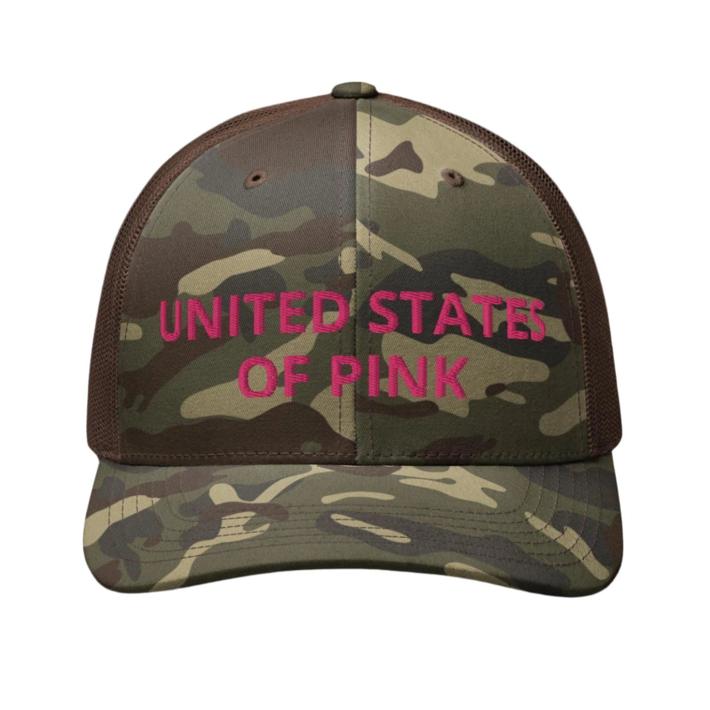 Camouflage trucker hat