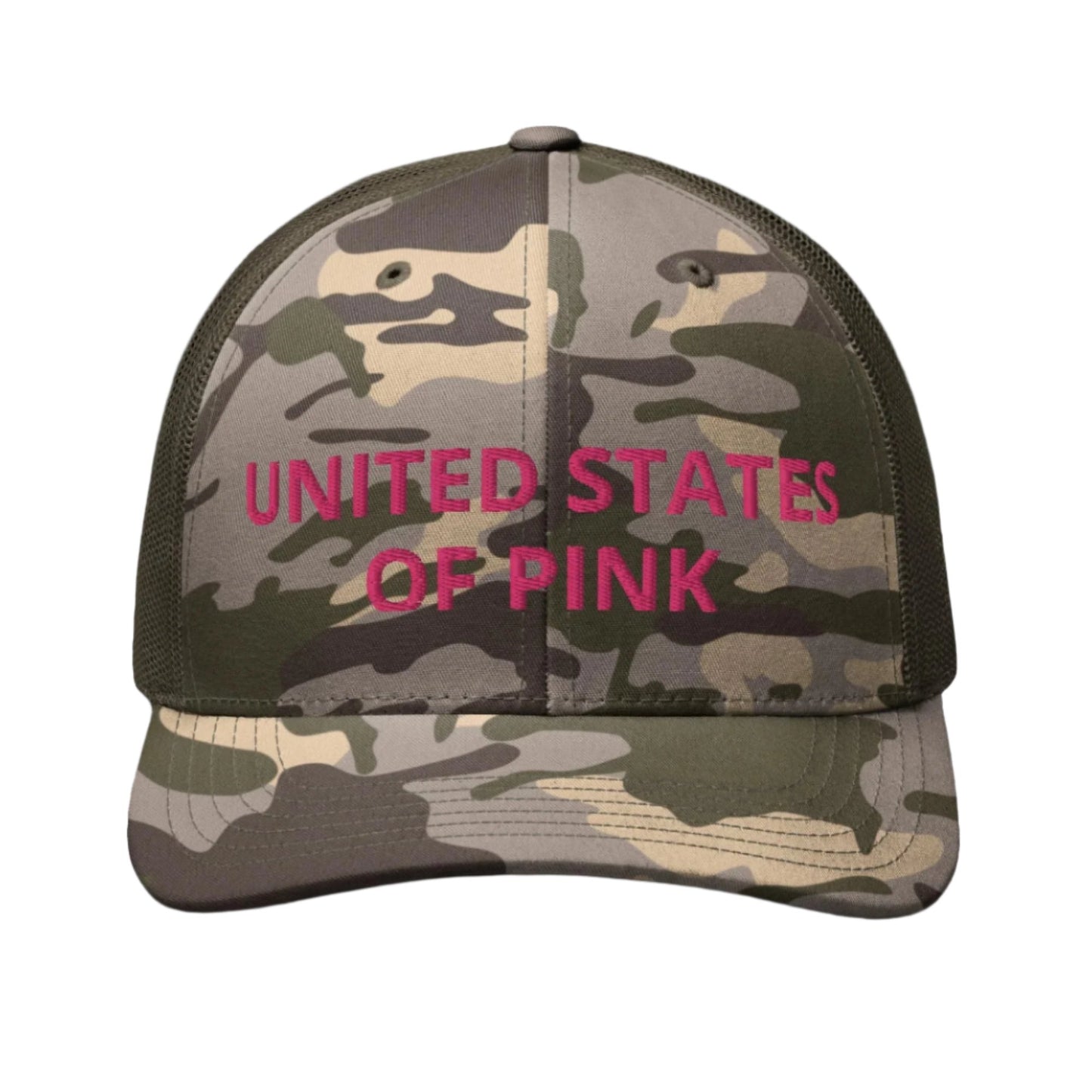 Camouflage trucker hat